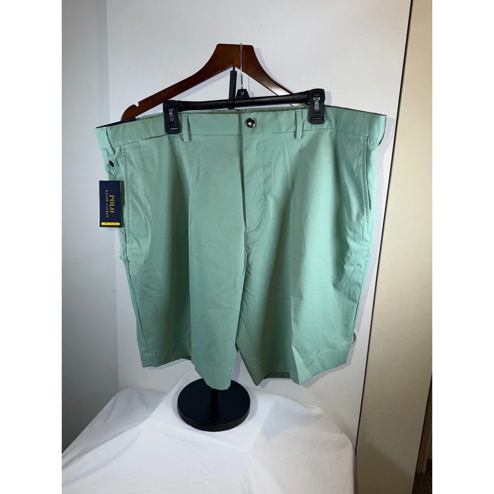 Polo Ralph Lauren Shorts Mens 42B Mint Green Performance Classic Fit Flat Front